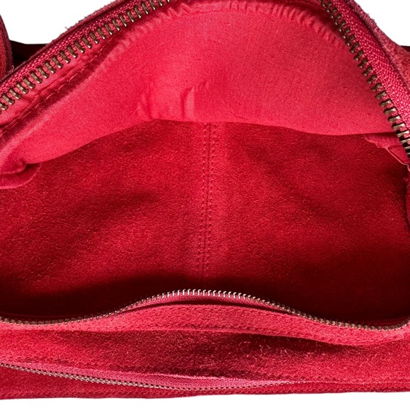 NWT Free People Siren Suede Shoulder Bag in Garnet - Picture 3 of 5